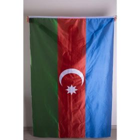 ZC Bayrak Raşel Kumaş Dijital Baskı Azerbaycan Bayrağı