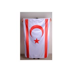 ZC Bayrak Raşel Kumaş Dijital Baskı Kıbrıs Milli Gönder Bayrağı