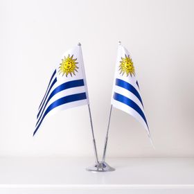 ZC Bayrak Uruguay 15x22.5 cm 2'li Masa Bayrağı