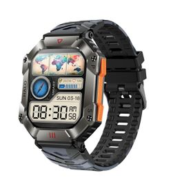 Zcwatch V0623 Outdoor Military Siyah Kamuflaj Akıllı Saat