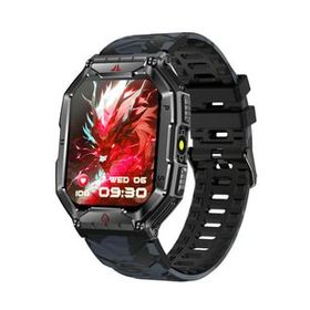 Zcwatch V0623 Outdoor Military Siyah Kamuflaj Akıllı Saat
