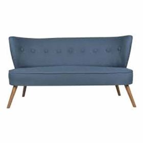 Ze10 Design Bienville Loveseat Gece Mavisi İkili Koltuk