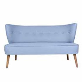 Ze10 Design Bienville Loveseat Indigo Mavi İkili Koltuk