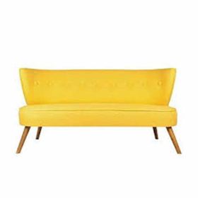 Ze10 Design Bienville Loveseat Sarı İkili Koltuk