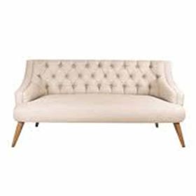 ZE10 Design Krem Lamont Loveseat İkili Kanepe