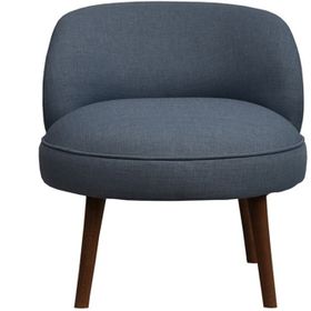 Ze10 Design Nice Indigo Mavi Tekli Koltuk