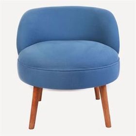 Ze10 Design Nice Lacivert Tekli Koltuk