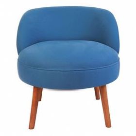 Ze10 Design Nice Lacivert Tekli Koltuk