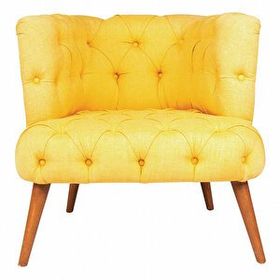 Ze10 Design West Monreo Sarı Tekli Koltuk