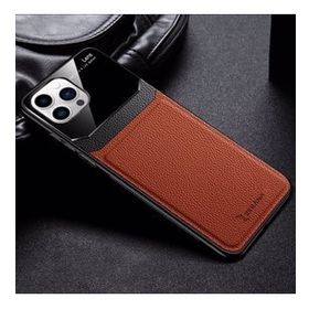 Zebana Apple iPhone 13 Pro Max Siyah Lens Deri Kılıf
