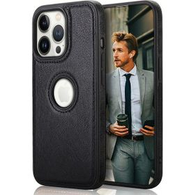 Zebana Apple iPhone 13 Pro Siyah Business Deri Cep Telefonu Kılıfı