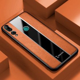 Zebana Huawei Y9 Prime 2019 Kahverengi Premium Deri Cep Telefonu Kılıfı