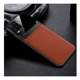 Zebana Oppo A54 Kahverengi Lens Deri Kılıf