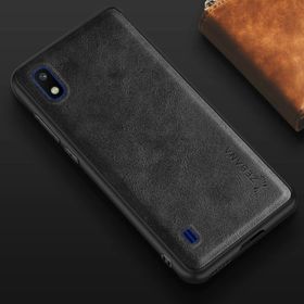 Zebana Samsung Galaxy A10 Siyah Lüx Deri Kılıf