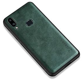 Zebana Samsung Galaxy A10S Yeşil Lüx Deri Kılıf