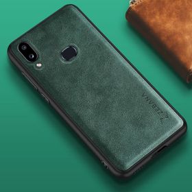 Zebana Samsung Galaxy A10S Yeşil Lüx Deri Kılıf