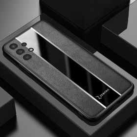 Zebana Samsung Galaxy A13 Siyah Premium Deri Kılıf