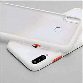 Zebana Samsung Galaxy A20S Beyaz Stylish Silikon Kenar Kılıf