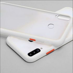 Zebana Samsung Galaxy A20S Beyaz Stylish Silikon Kenar Kılıf
