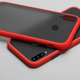 Zebana Samsung Galaxy A20S Kırmızı Stylish Silikon Kenar Kılıf