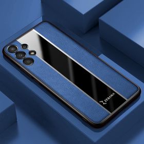 Zebana Samsung Galaxy A73 5G Mavi Premium Deri Kılıf