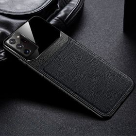 Zebana Samsung Galaxy Note 20 Ultra 5G Siyah Lens Deri Kılıf