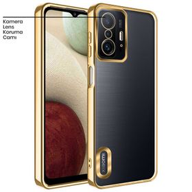 Zebana Xiaomi Mi 11T Gold Glint Silikon Cep Telefonu Kılıfı