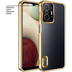 Zebana Xiaomi Mi 11T Gold Glint Silikon Cep Telefonu Kılıfı