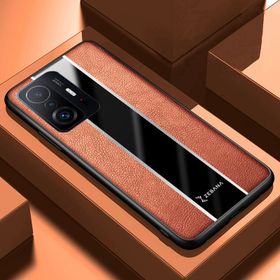 Zebana Xiaomi Mi 11T Kahverengi Premium Deri Cep Telefonu Kılıfı