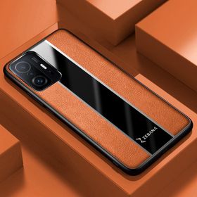 Zebana Xiaomi Mi 11T Kahverengi Premium Deri Cep Telefonu Kılıfı