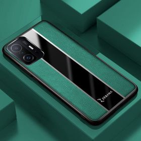 Zebana Xiaomi Mi 11T Yeşil Premium Deri Cep Telefonu Kılıfı
