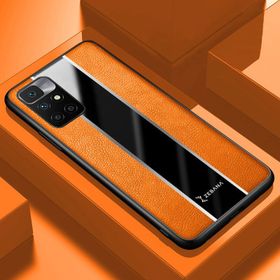 Zebana Xiaomi Redmi 10 2022 Turuncu Premium Deri Cep Telefonu Kılıfı