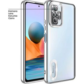 Zebana Xiaomi Redmi Note 10 Pro Gri Glint Silikon Cep Telefonu Kılıfı