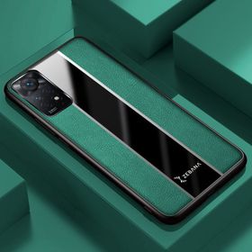 Zebana Xiaomi Redmi Note 11 Pro Premium Deri Yeşil Cep Telefonu Kılıfı