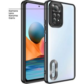 Zebana Xiaomi Redmi Note 11 Siyah Glint Silikon Cep Telefonu Kılıfı