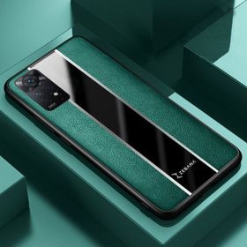 Zebana Xiaomi Redmi Note 11S Premium Deri Yeşil Cep Telefonu Kılıfı