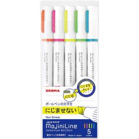 Zebra 5'lı Set MOJILINE-5 Justfıt Fosforlu Kalem