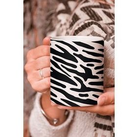 Zebra Baskılı Kupa Bardak
