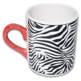 Zebra Baskılı Kupa Bardak