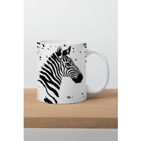 Zebra Baskılı Kupa Bardak