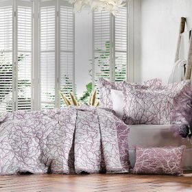 Zebra Casa All Days Boungh Mürdüm Çift Kişilik Yatak Örtüsü