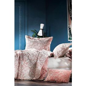 Zebra Casa All Days Boungh Mürdüm Çift Kişilik Yatak Örtüsü