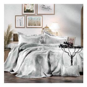 Zebra Casa All Days Damask Yeşil Çift Kişilik Yatak Örtüsü