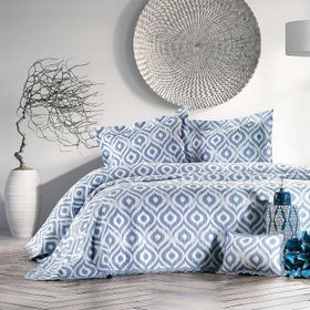 Zebra Casa All Days İkat İndigo Tek Kişilik Yatak Örtüsü