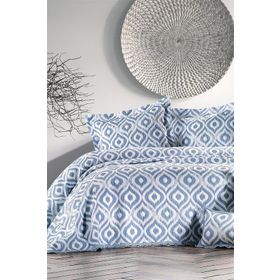 Zebra Casa All Days İkat İndigo Tek Kişilik Yatak Örtüsü