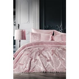 Zebra Casa Morgana Pudra Çift Kişilik Nevresim Pike Seti