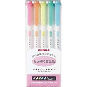 Zebra Mıldlıner WKT7-5 C Floresan 5 Renkli Markör