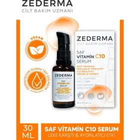 Zederma 30 ml Saf Vitamin C10 Aydınlatıcı Bakım Serumu