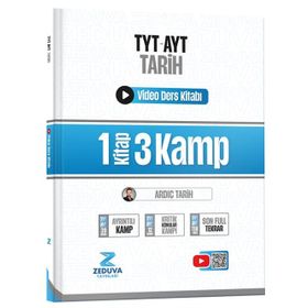 Zeduva Yayınları 2026 Ardıç Tarih TYT-AYT Tarih 1 Kitap 3 Kamp Video Ders Kitabı