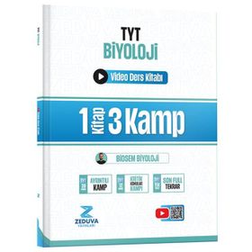 Zeduva Yayınları 2026 Biosem TYT Biyoloji 1 Kitap 3 Kamp Video Ders Kitabı